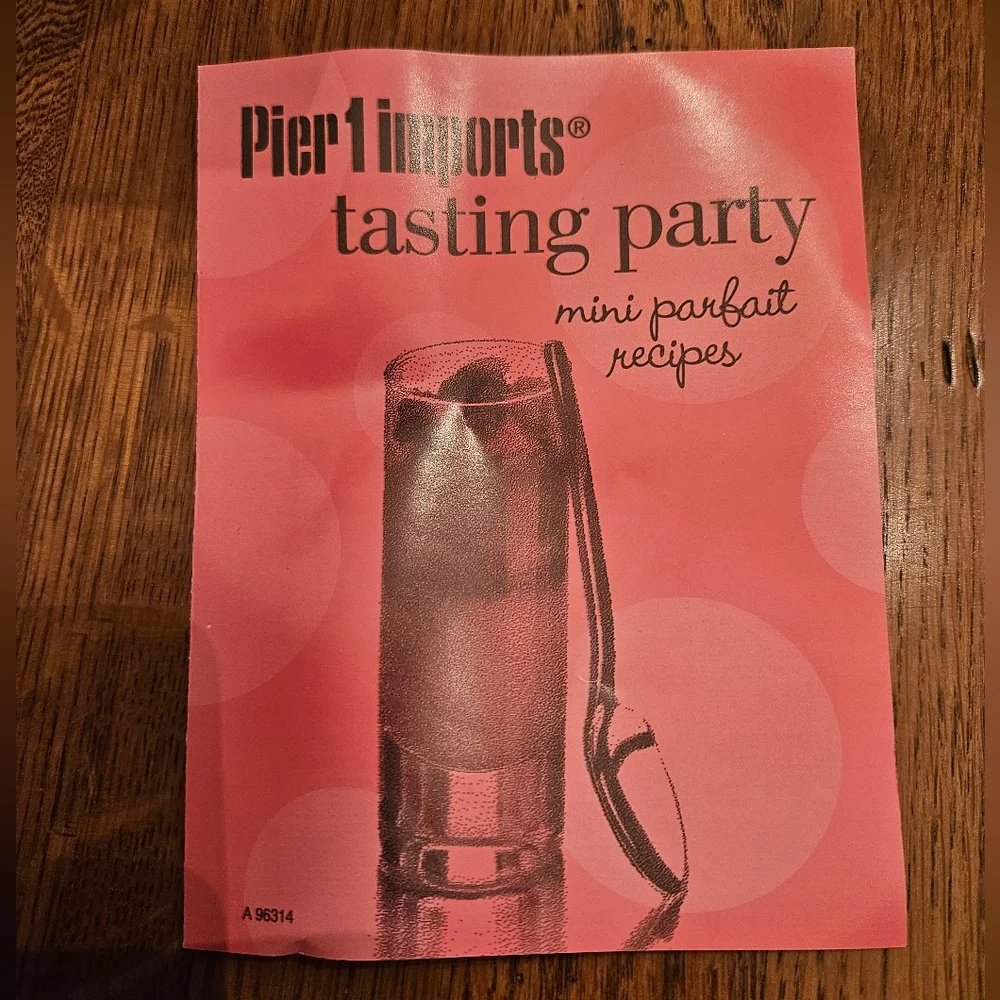 24 Piece -12 Mini Parfait & 12 Spoons Tasting Party Set by Pier 1 Imports NWT